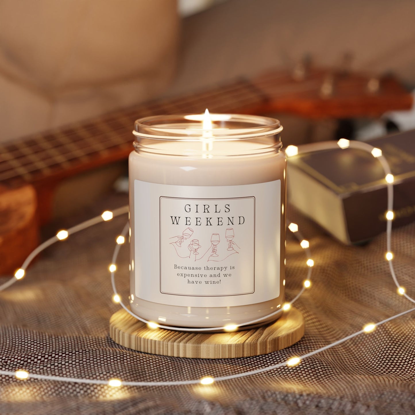 Girls Weekend Scented Soy Candle - 9oz - Perfect for Gatherings and Relaxation