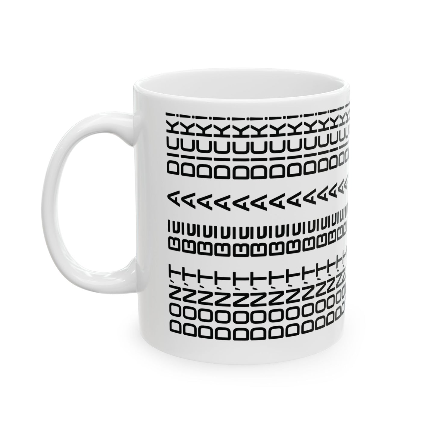 Funny Quote Ceramic Mug (11oz, 15oz) – Don't Be a D*ck - Gift for Work Friends, Family, Co-workers